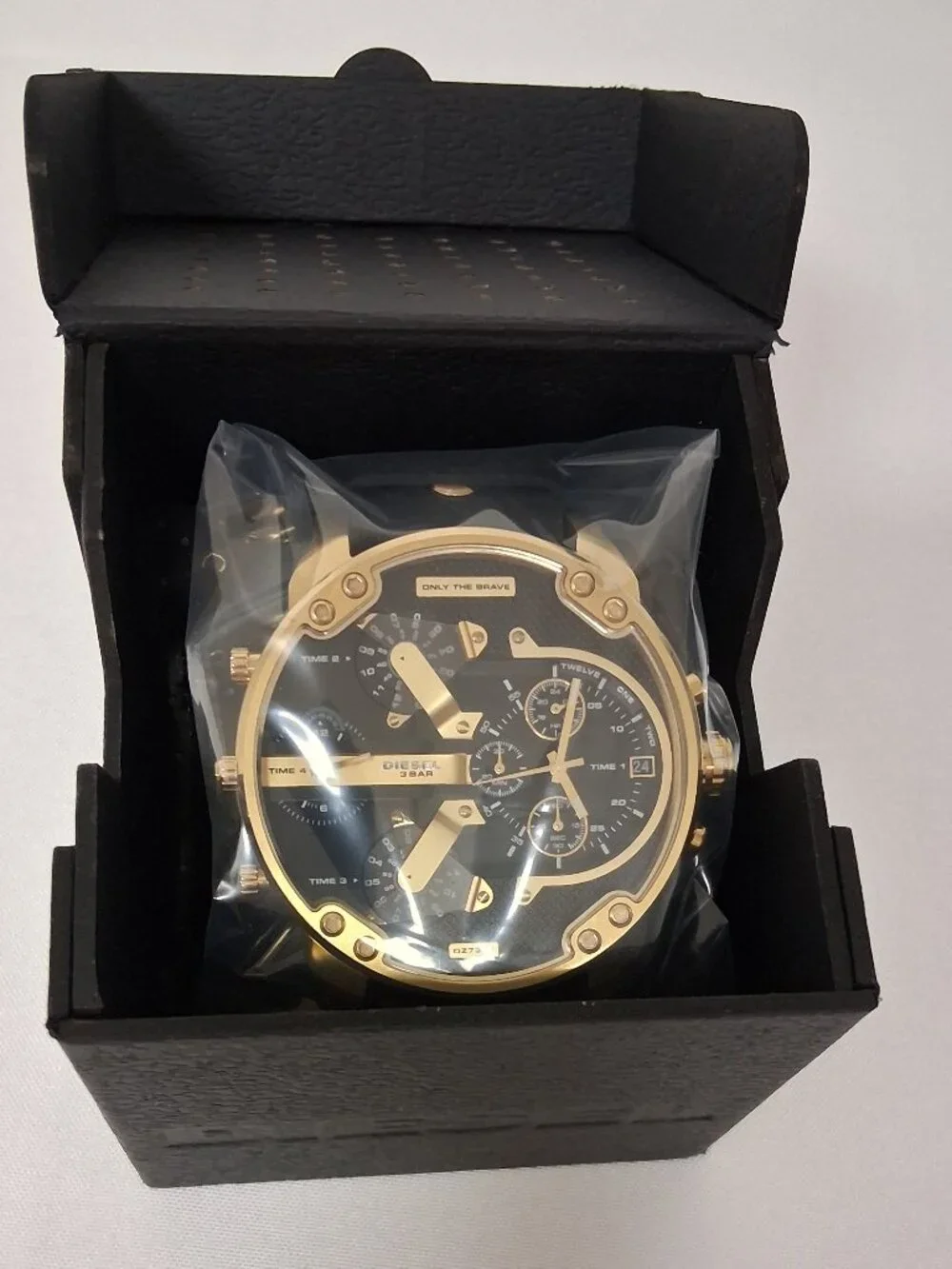 Diesel Mr. Daddy 2.0 Black Dial Men's Chronograph Watch DZ7371 New With Tags